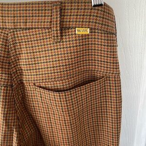 Big Yank Tweed Vintage straight-leg Pants Houndstooth Trousers